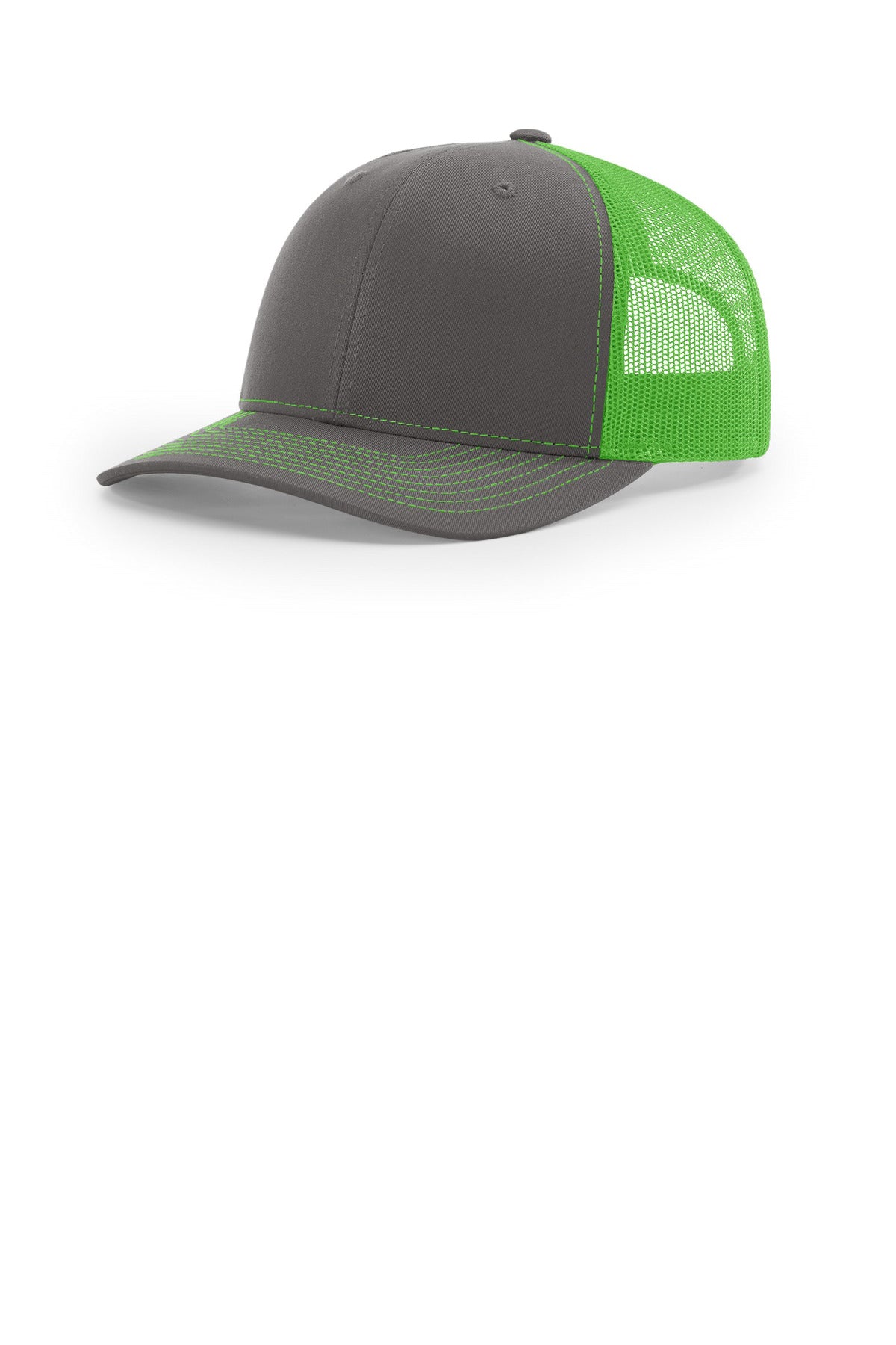 Richardson Trucker Cap - Charcoal/ Neon Green