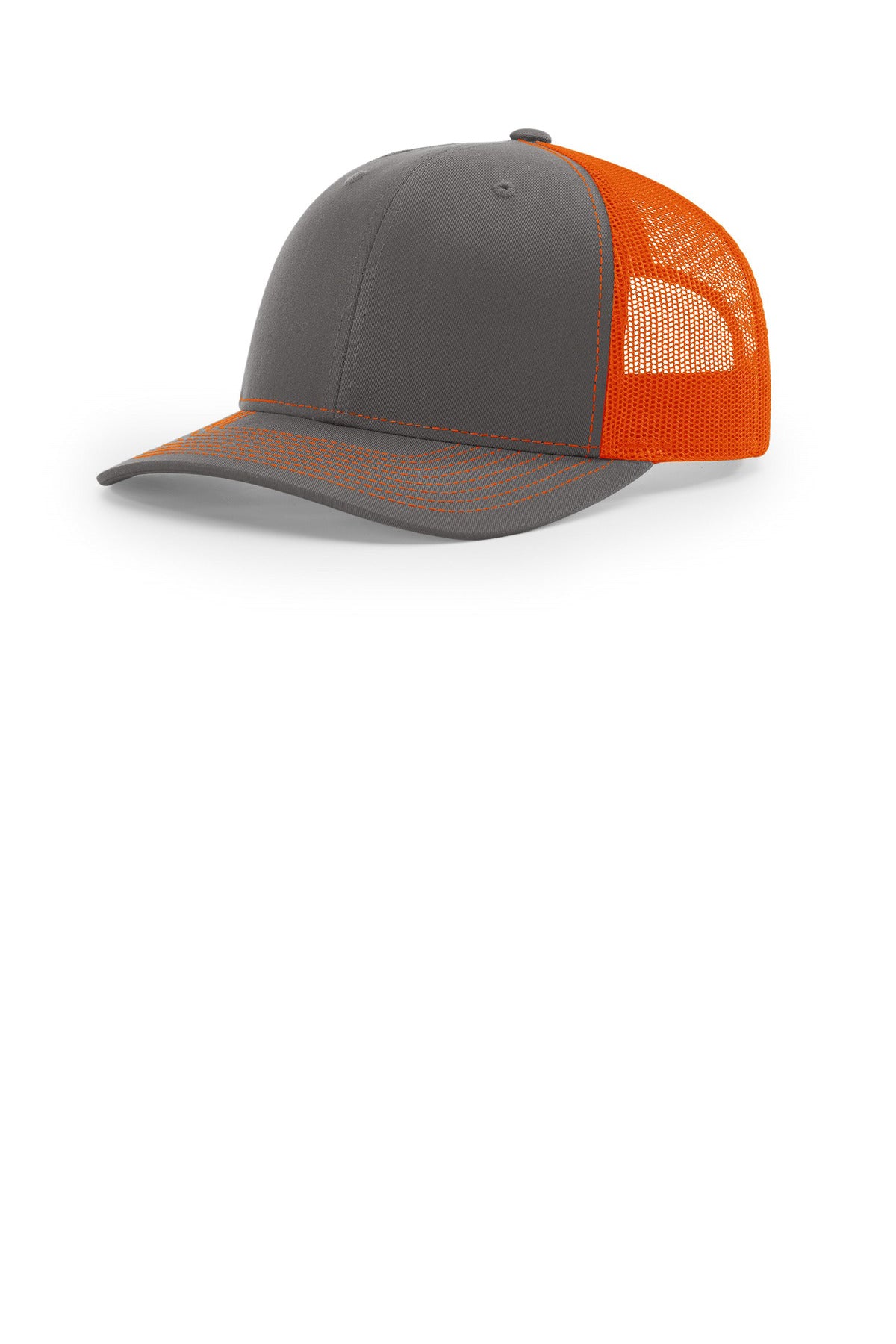 Richardson Trucker Cap - Charcoal/ Orange