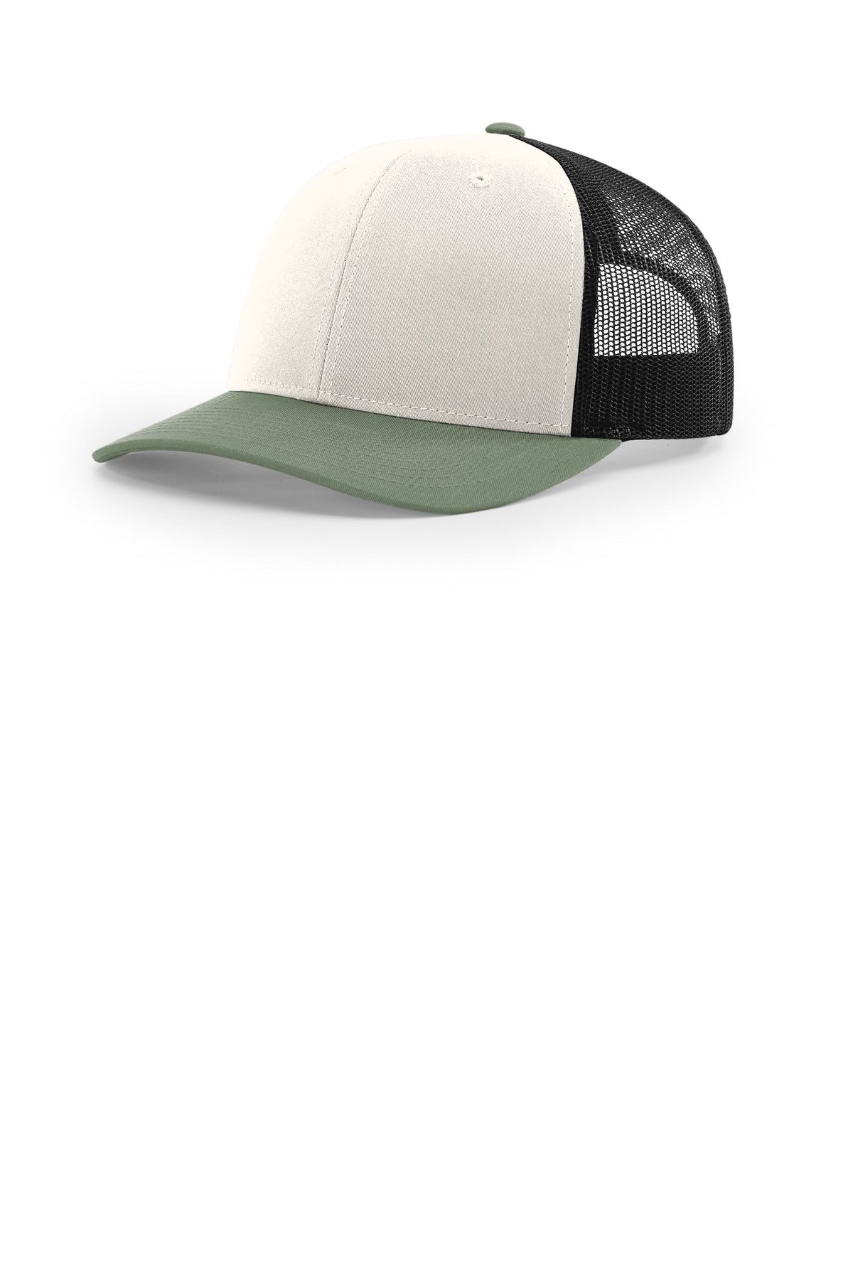Richardson Trucker Cap - Cream/ Black/ Loden