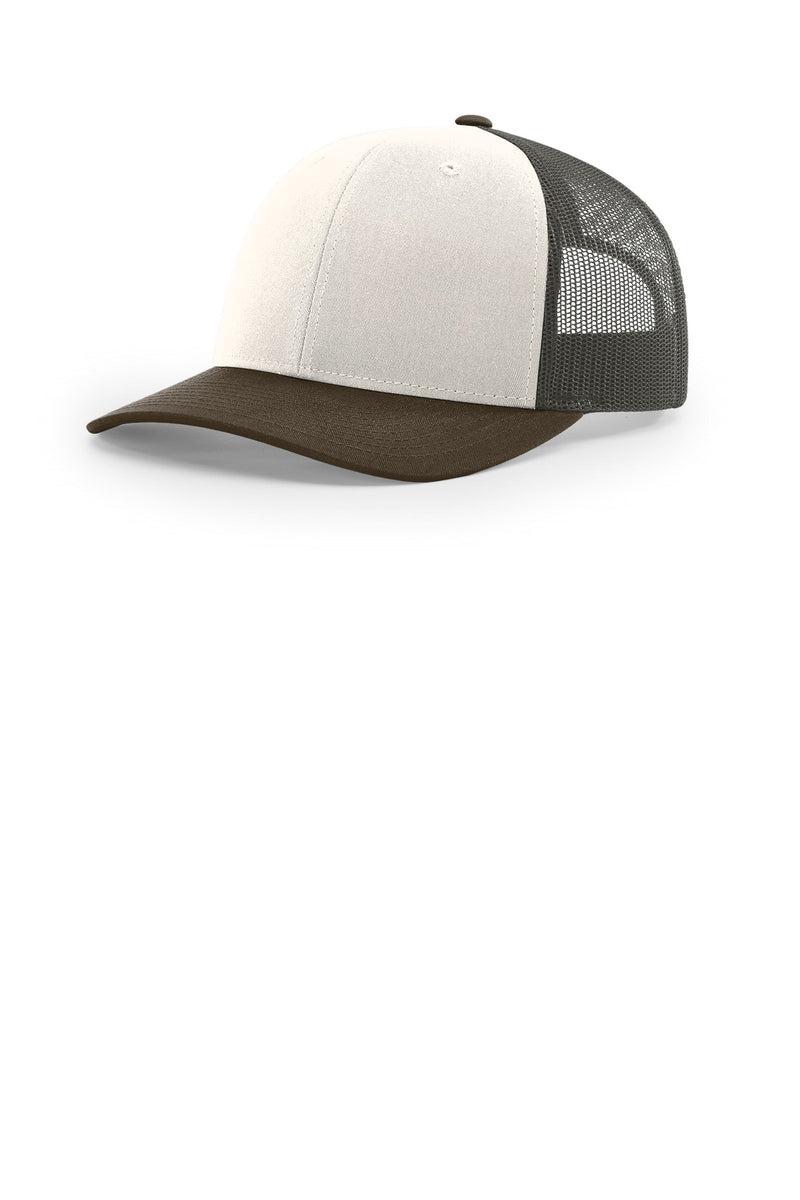Richardson Trucker Cap - Cream/ Grey Brown/ Brown