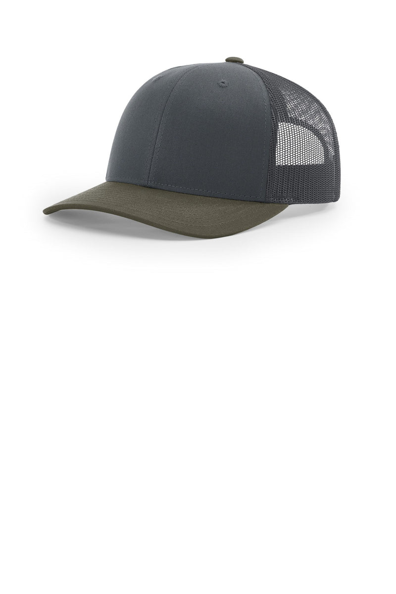 Richardson Trucker Cap - Gunmetal/ Gunmetal/ Chocolate Chip