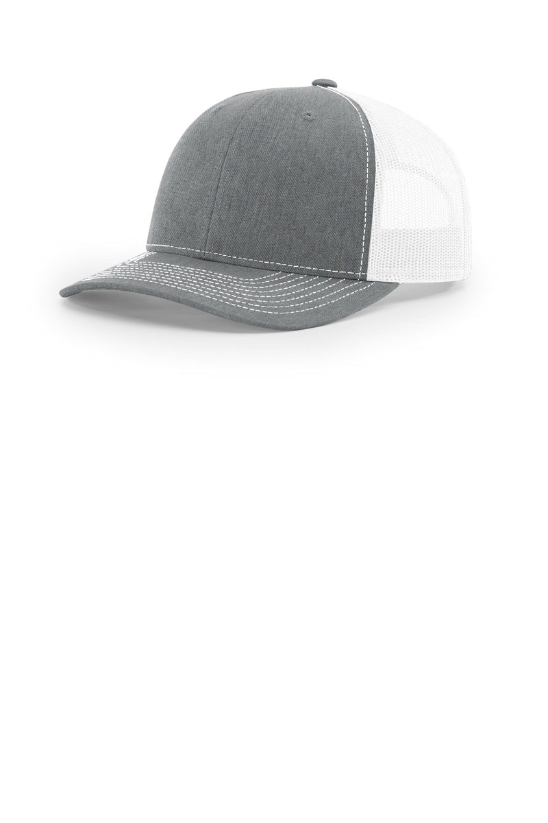 Richardson Trucker Cap - Heather Grey/ White
