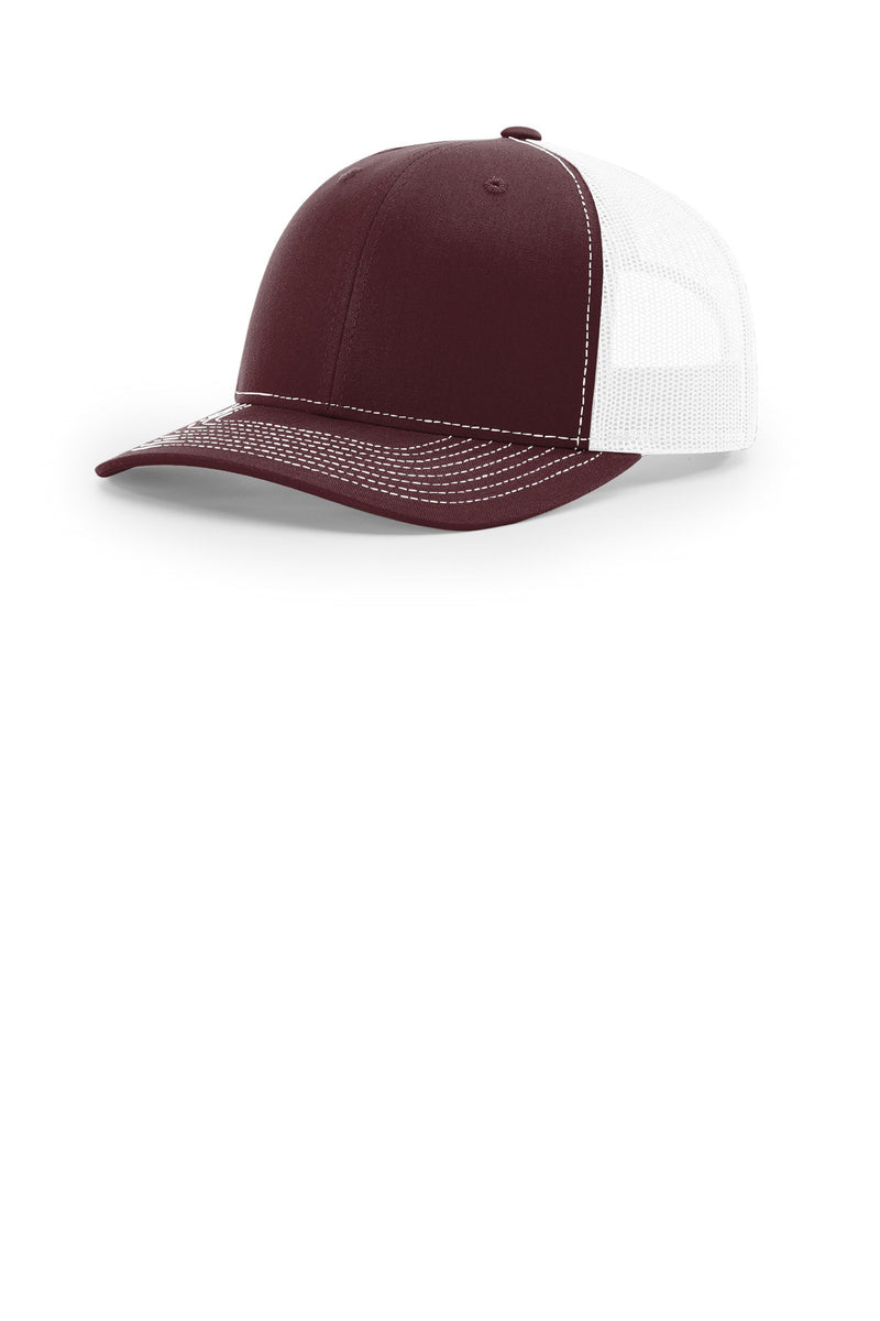 Richardson Trucker Cap - Maroon/ White