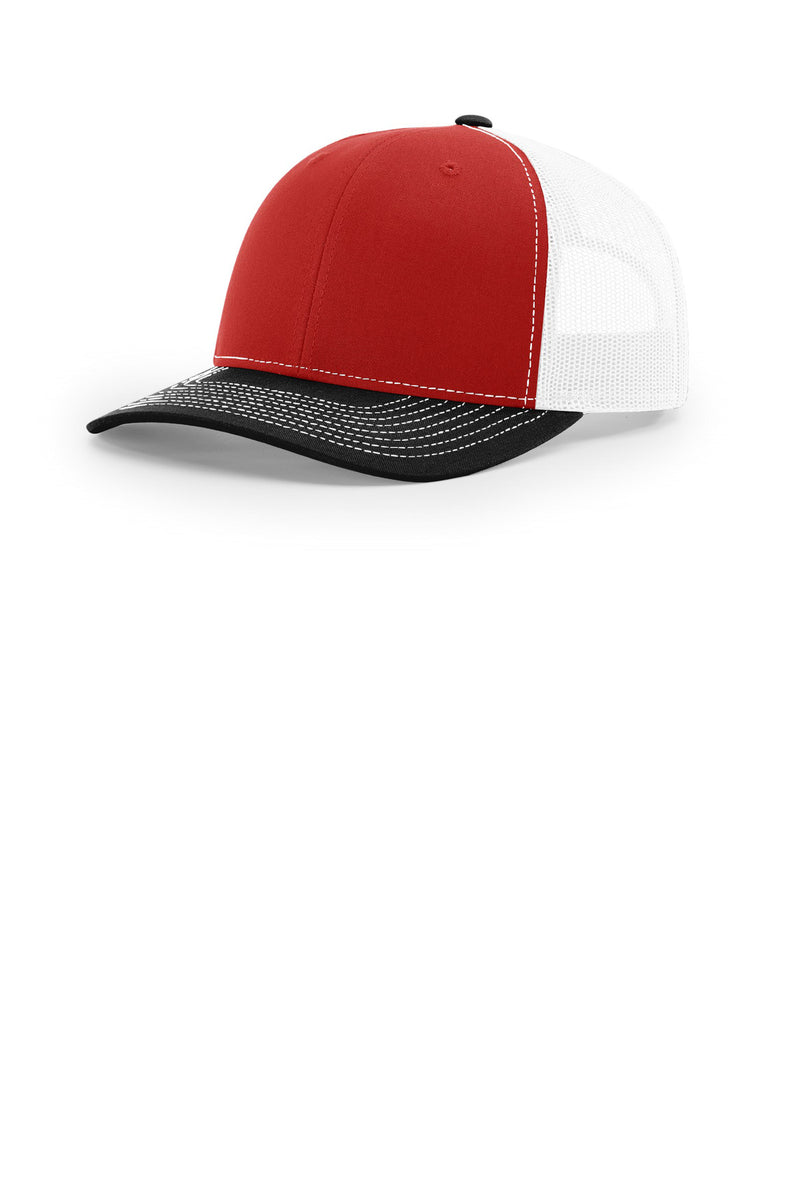 Richardson Trucker Cap - Red/ White/ Black