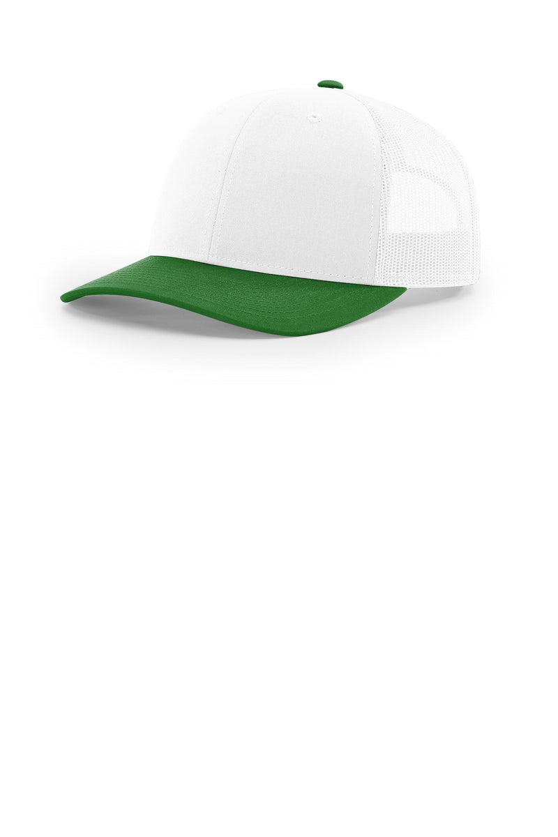 Richardson Trucker Cap - White/ White/ Kelly