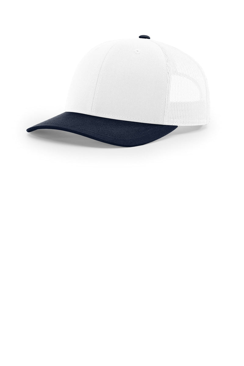 Richardson Trucker Cap - White/ White/ Navy