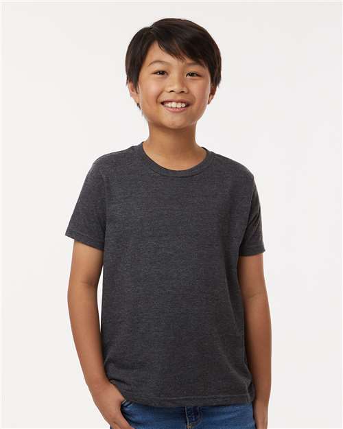 Youth Fine Jersey T-Shirt - Heather Graphite