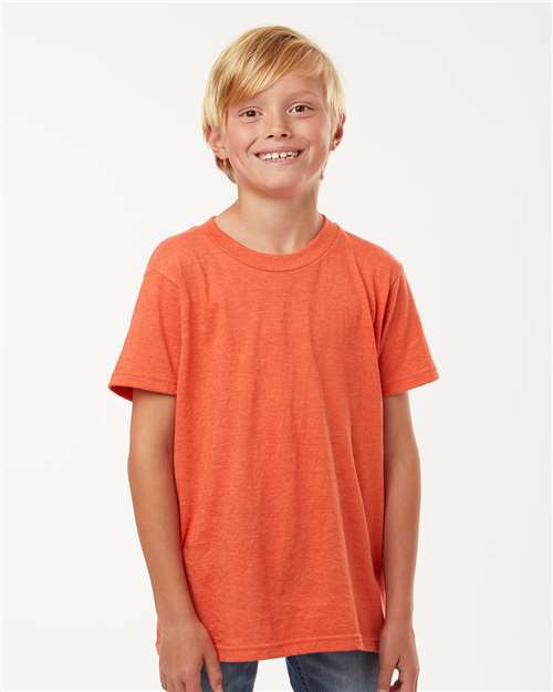 Youth Fine Jersey T-Shirt - Heather Orange