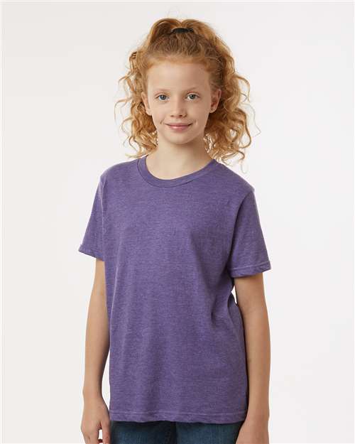 Youth Fine Jersey T-Shirt - Heather Purple