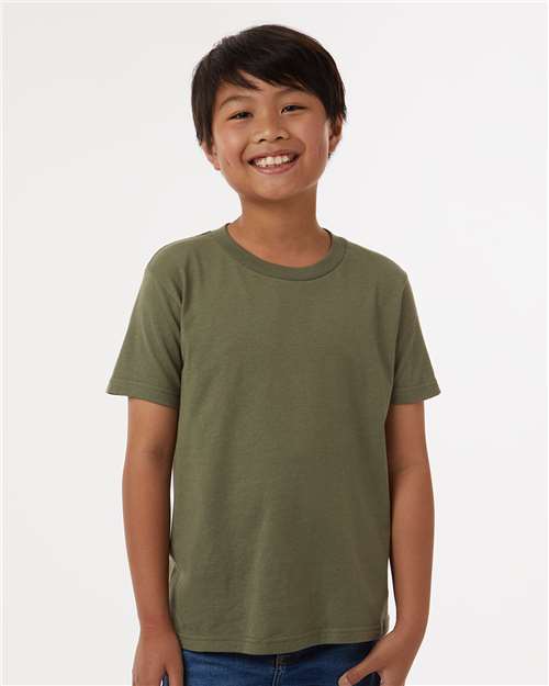 Youth Fine Jersey T-Shirt - Military Green