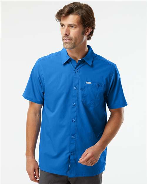 Men's PFG Slack Tide™ Camp Shirt - Vivid Blue