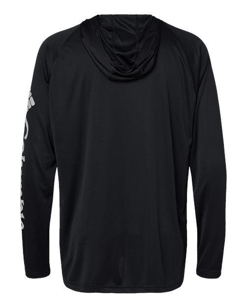 Men's PFG Terminal Tackle™ Hooded Long Sleeve T-Shirt - Black/ Cool Grey