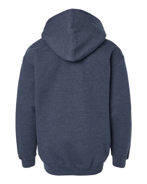 Youth Hooded Sweatshirt - Heather Denim