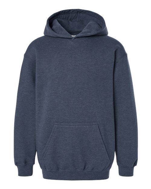Youth Hooded Sweatshirt - Heather Denim