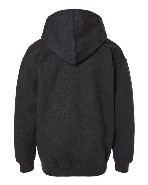 Youth Hooded Sweatshirt - Heather Graphite