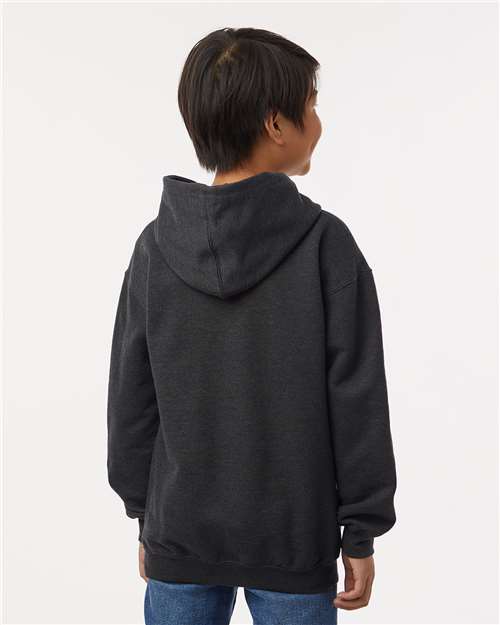 Youth Hooded Sweatshirt - Heather Graphite