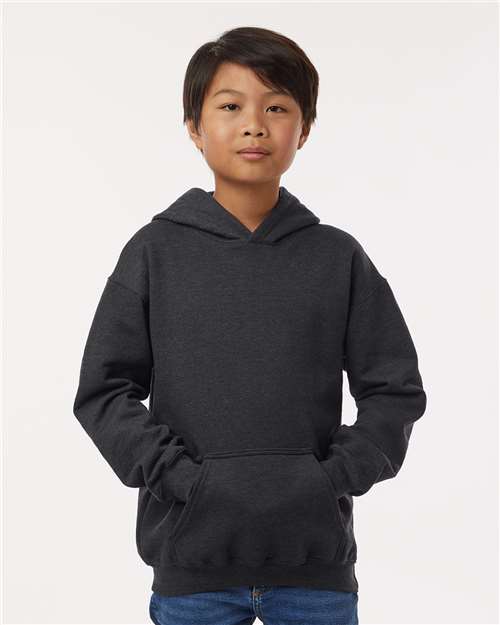Youth Hooded Sweatshirt - Heather Graphite