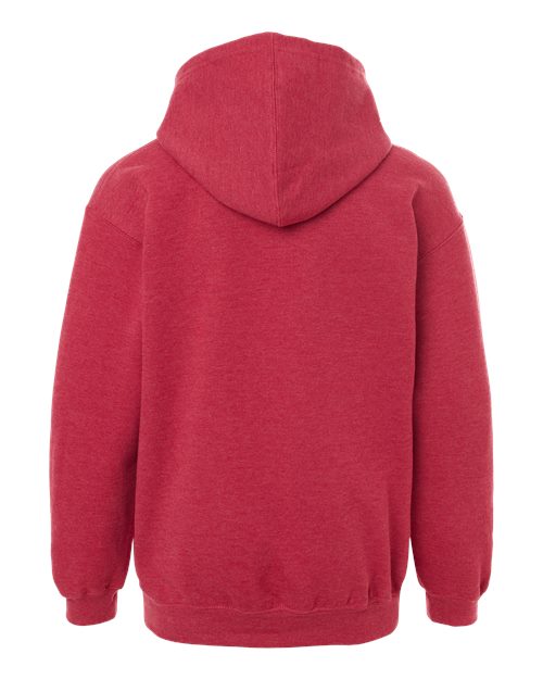 Youth Hooded Sweatshirt - Heather Red