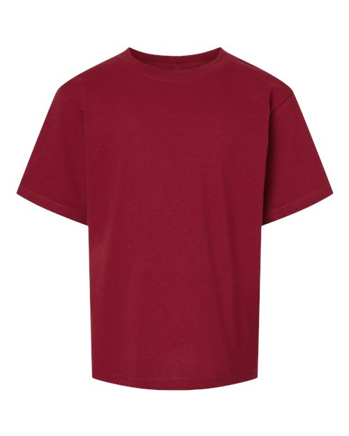 Youth Gold Soft Touch T-Shirt - Cardinal Red
