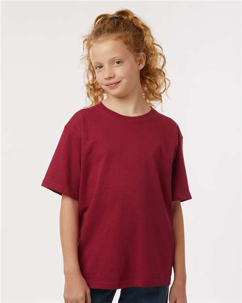Youth Gold Soft Touch T-Shirt - Cardinal Red