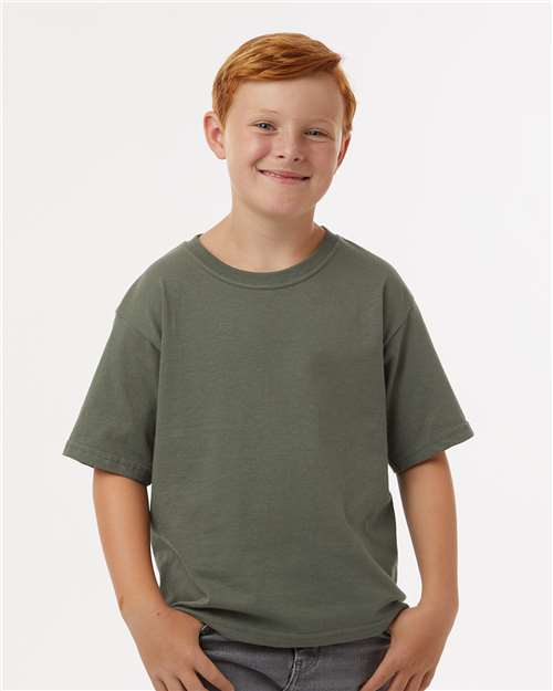 Youth Gold Soft Touch T-Shirt - Military Green