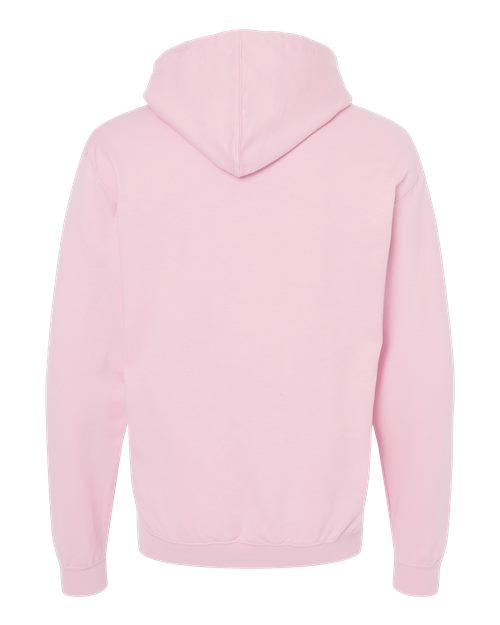Unisex Fleece Hooded Sweatshirt - Light Pink