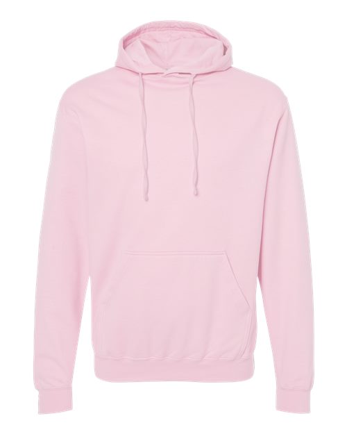 Unisex Fleece Hooded Sweatshirt - Light Pink