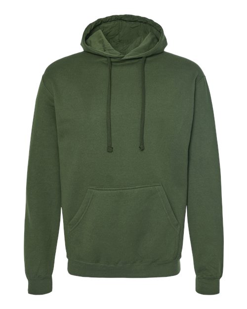 Unisex Fleece Hooded Sweatshirt - Military Green