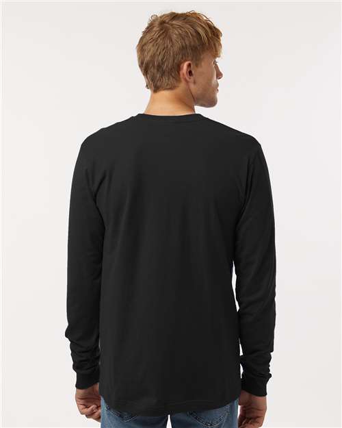 Unisex Fine Jersey Long Sleeve T-Shirt - Black