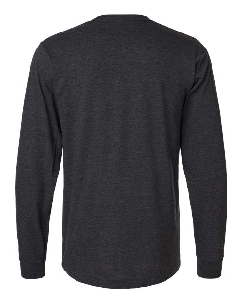 Unisex Fine Jersey Long Sleeve T-Shirt - Heather Graphite