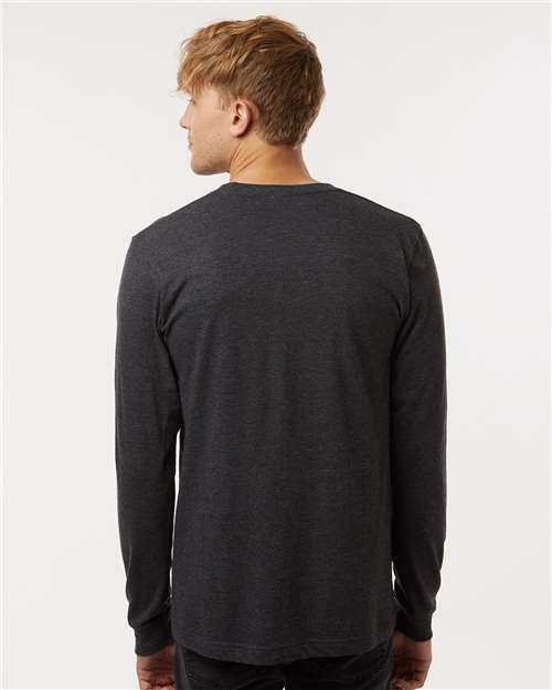Unisex Fine Jersey Long Sleeve T-Shirt - Heather Graphite