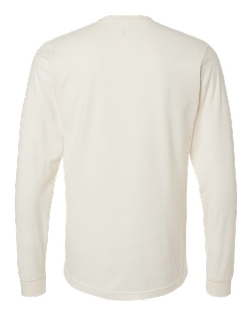 Unisex Fine Jersey Long Sleeve T-Shirt - Natural