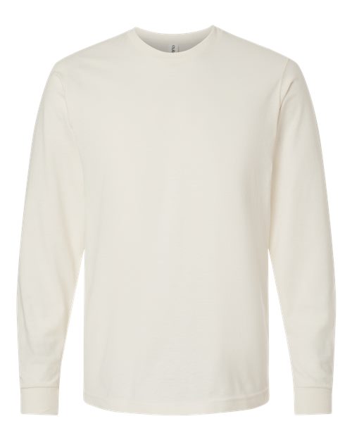 Unisex Fine Jersey Long Sleeve T-Shirt - Natural