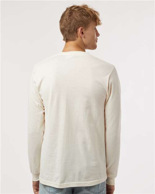 Unisex Fine Jersey Long Sleeve T-Shirt - Natural