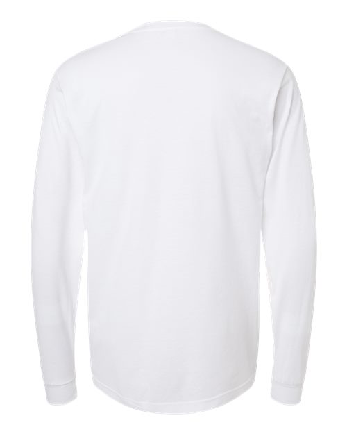 Unisex Fine Jersey Long Sleeve T-Shirt - White