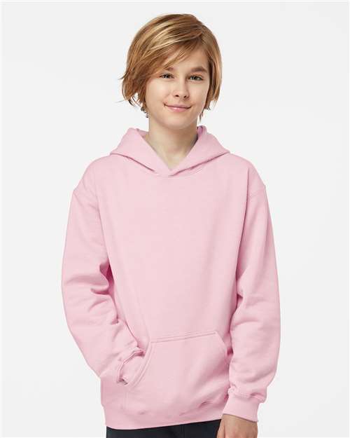 Youth Hooded Sweatshirt - Light Pink