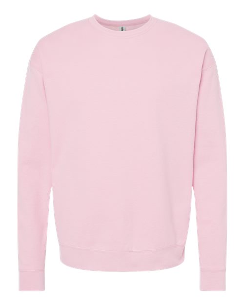 Unisex Fleece Crewneck Sweatshirt - Light Pink