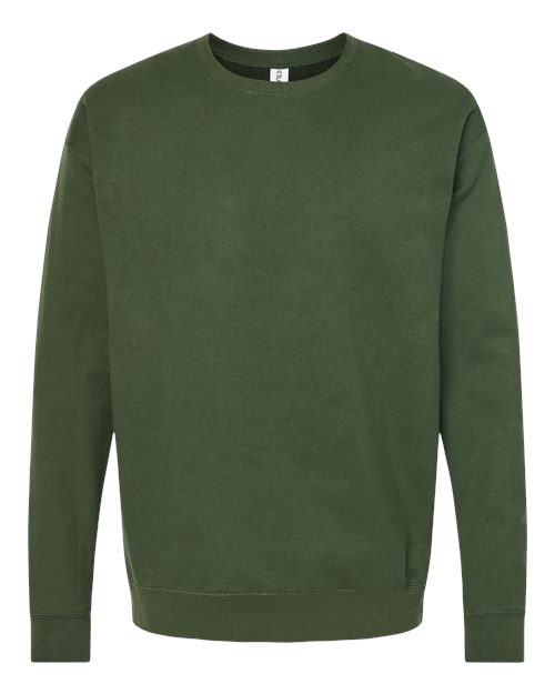 Unisex Fleece Crewneck Sweatshirt - Military Green