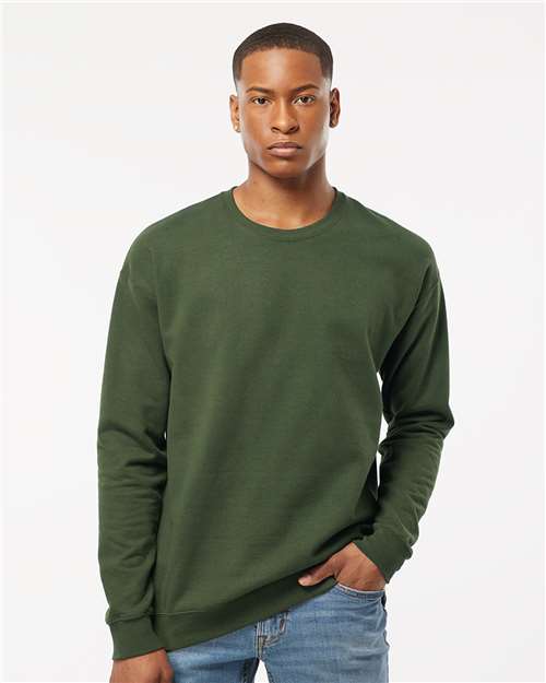 Unisex Fleece Crewneck Sweatshirt - Military Green