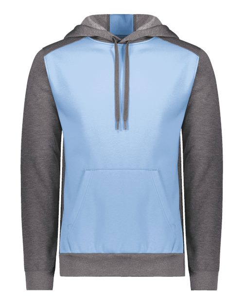 Unisex Eco Revive™ Three-Season Triblend Fleece Hooded Sweatshirt - Columbia Blue/ Carbon Heather