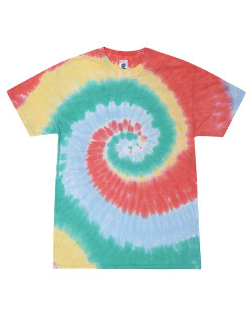 Unisex Multi-Color Tie-Dyed T-Shirt - Gum Drop