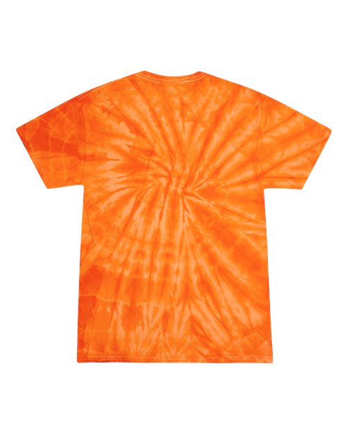 Unisex Multi-Color Tie-Dyed T-Shirt - Spider Orange
