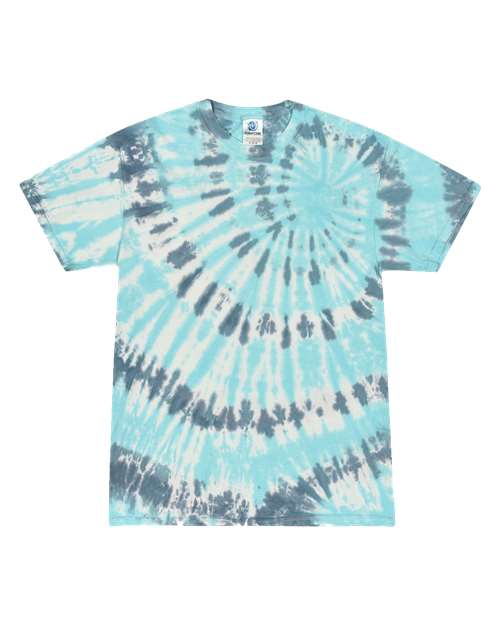 Unisex Multi-Color Tie-Dyed T-Shirt - Coral Reef