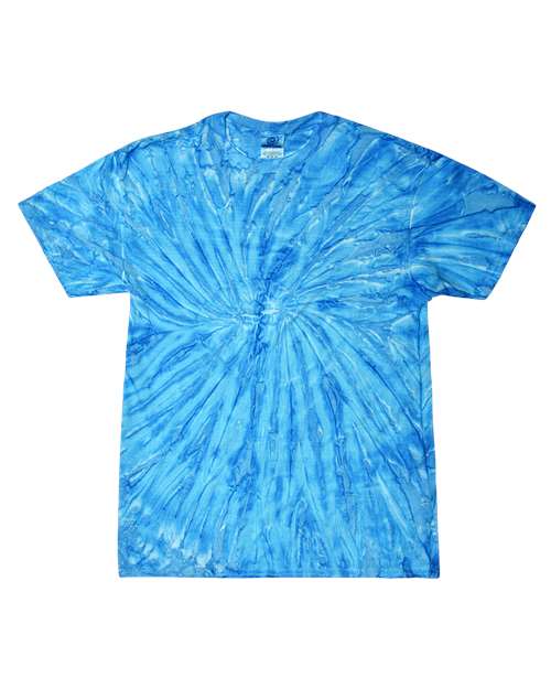 Unisex Multi-Color Tie-Dyed T-Shirt - Neon Blueberry