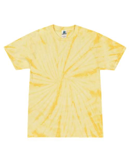 Youth Multi-Color Tie-Dyed T-Shirt - Spider Dandelion