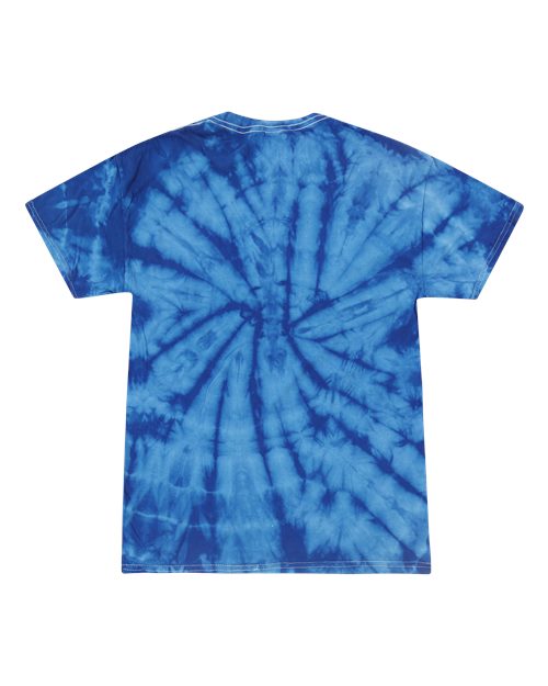 Youth Multi-Color Tie-Dyed T-Shirt - Spider Royal