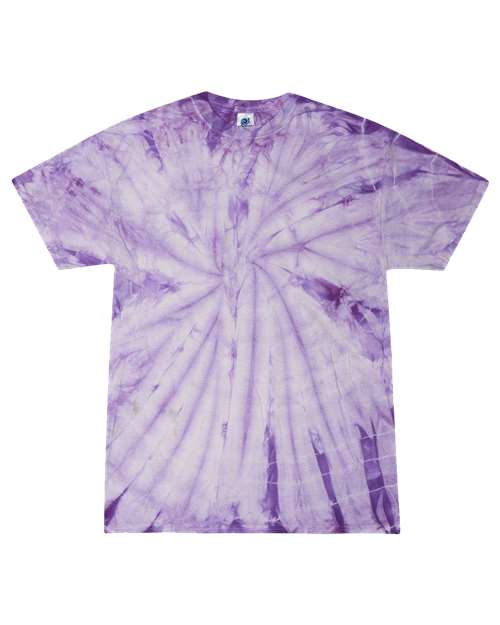 Youth Multi-Color Tie-Dyed T-Shirt - Spider Lavender