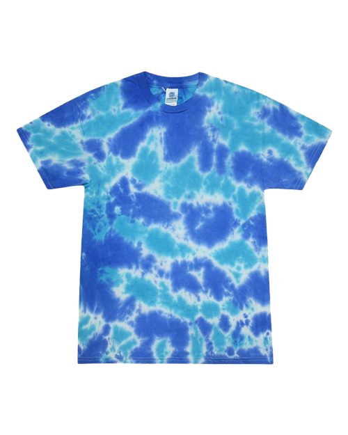 Youth Multi-Color Tie-Dyed T-Shirt - Multi Blue