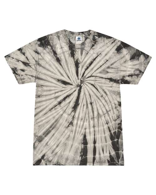 Youth Multi-Color Tie-Dyed T-Shirt - Spider Grey