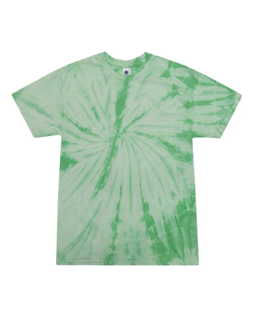 Youth Multi-Color Tie-Dyed T-Shirt - Spider Mint